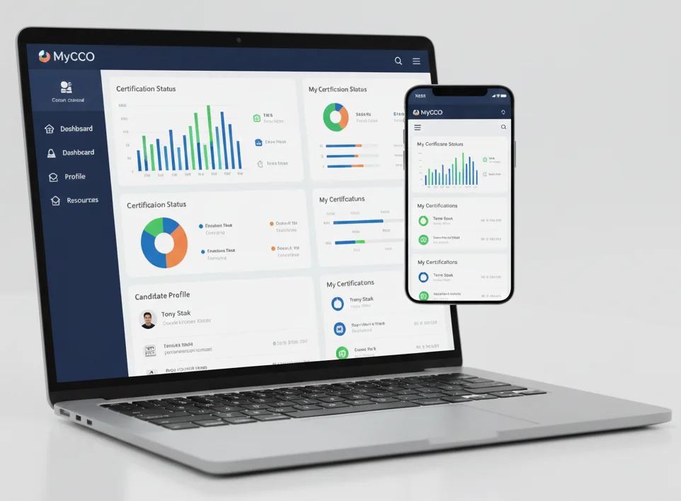 A secure digital certification management dashboard developed by Digital Dividend, solving challenge of time-consuming record management and manual workflows.